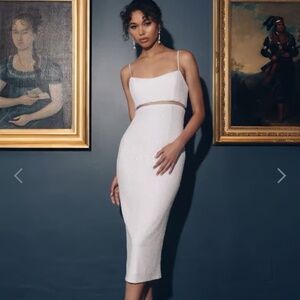 Jenny Yoo Margot Little White Dress Size 6